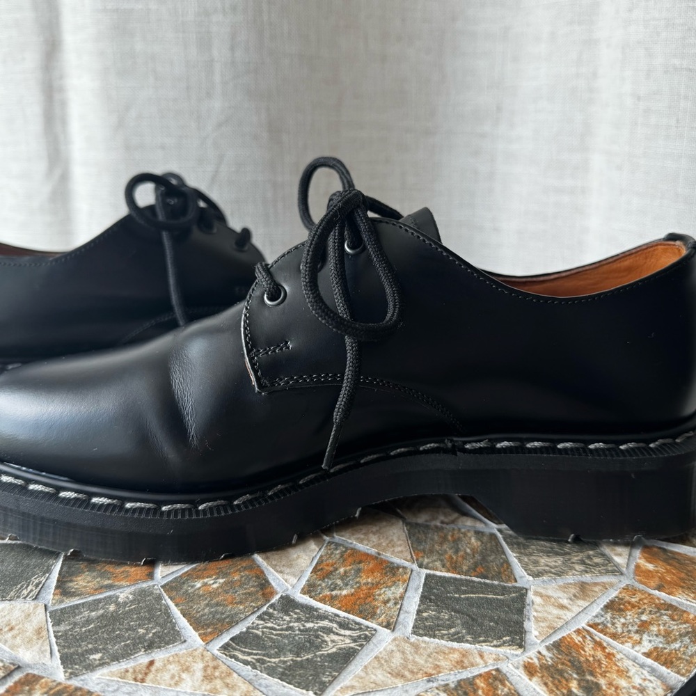 Solovair 3 Eye Gibson Black Hi-Shine Leather | UK 5 / US 6 | Made in England - Picture 11 of 15